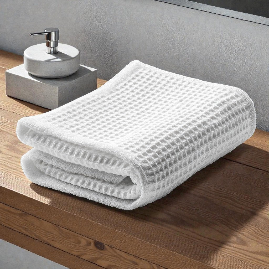 Aero-Dry Waffle Face Towel - 100% Organic Cotton